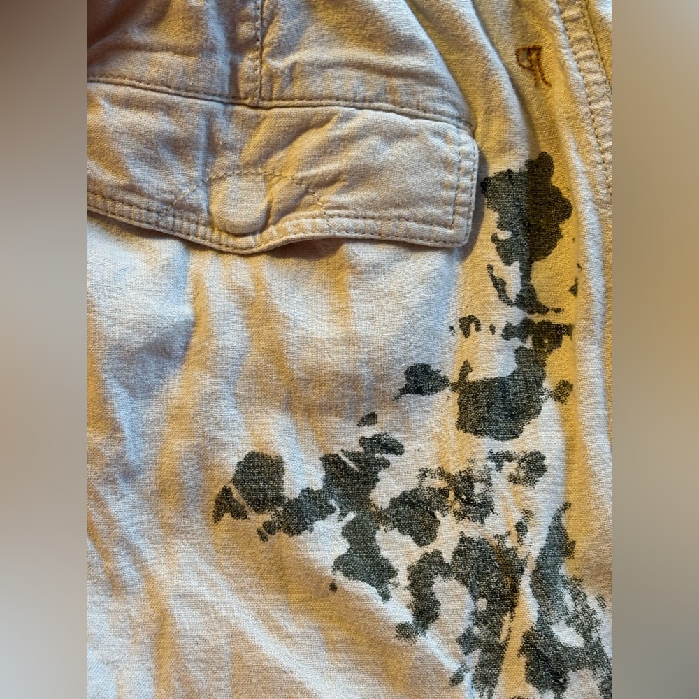 Pilcro Anthropologie Women’s Small Botanical Slim Linen Beach Cargo Pants - Picture 10 of 15